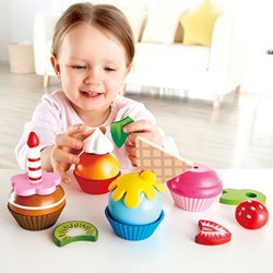 Hape Cupcakes set gioco - giocattolo creativo dolcetti per bambini