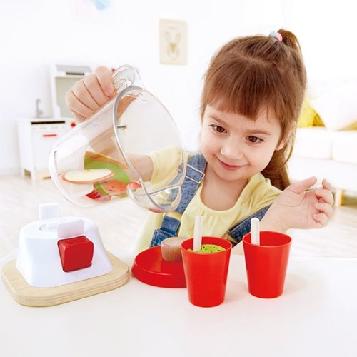 Hape Frullatore per smoothie set gioco con frutta e bicchieri - giocattolo da cucina colorato