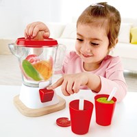 Hape Frullatore per smoothie set gioco con frutta e bicchieri - giocattolo da cucina colorato-3