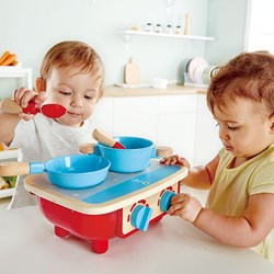 Hape set cucina in legno per bambini - cucina giocattolo con accessori