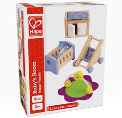 Hape cameretta per bambole set giocattolo in legno sostenibile FSC