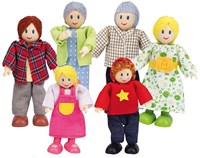 Hape famiglia casa delle bambole set bambole in legno Europa-2