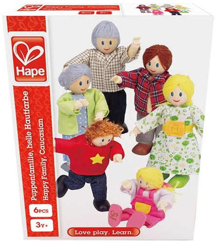 Hape famiglia casa delle bambole set bambole in legno Europa