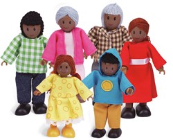 Hape Famiglia Casa delle Bambole Africa - set di bambole in legno