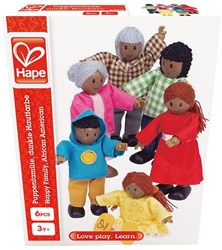 Hape Famiglia Casa delle Bambole Africa - set di bambole in legno
