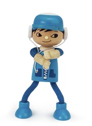 Hape bambola casa delle bambole famiglia moderna figlio - bambola snodabile