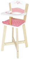 Hape seggiolone in legno per bambole con cuscino - giocattolo sostenibile