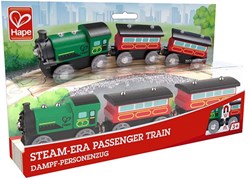 Hape treno passeggeri a vapore accessorio set treno in legno
