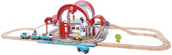 Hape pista di treno in legno stazione centrale - Giocattolo Grand City Station