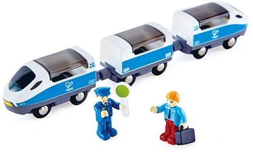 Hape treno intercity in legno giocattolo - set treno magnetico-2