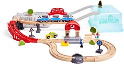 Hape set treno City - città e binari giocattolo in legno