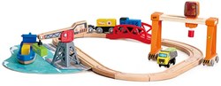 Hape set giocattolo porto - Lift & Load Harbour Set - set portuale
