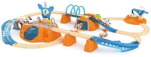Hape Set treno Mars Exploration - Giocattolo spaziale con luci e suoni-2