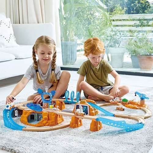 Hape Set treno Mars Exploration - Giocattolo spaziale con luci e suoni