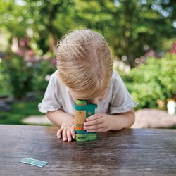 Hape microscopio portatile microscopio da campo giocattolo per bambini