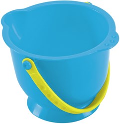 Hape secchiello da spiaggia blu - secchiello giocattolo per bambini