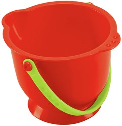 Hape secchiello piccolo rosso - giocattolo accessorio da spiaggia 1L