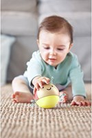Hape sonaglio in legno Busy Bug Roll giocattolo per bambini piccoli-3