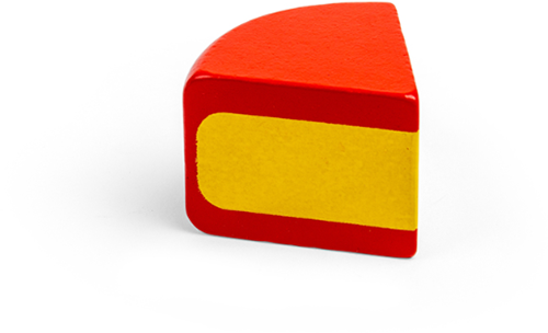BigJigs giocattolo in legno formaggio Edam - formaggio da gioco per bambini