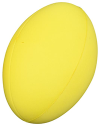 Pre-Sport pallone da rugby in schiuma giallo - palla da allenamento leggera per bambini