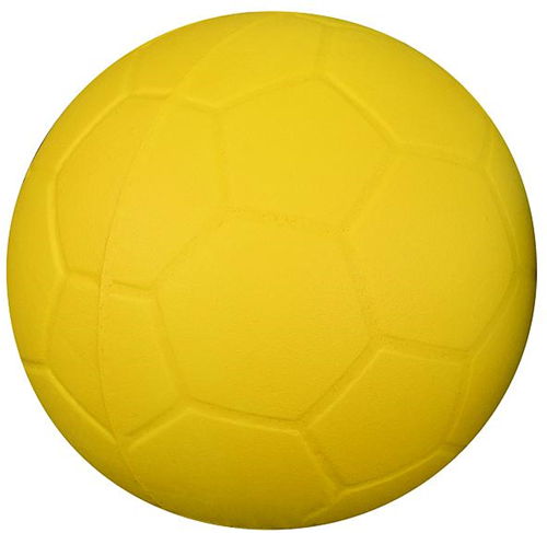 Pre-Sport pallone calcio schiuma rivestito - 20cm giallo - palla resistente