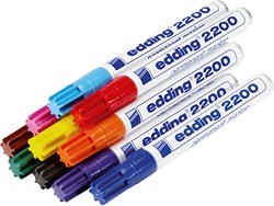 Edding Set Pennarelli Permanenti - 10 Colori Resistenti all'Acqua - Serie 2200