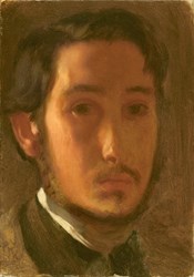 Grafika puzzle arte Edgar Degas Autoritratto con colletto bianco 1000 pezzi