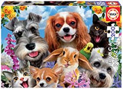 Educa puzzle 200 pezzi selfie animali Howard Robinson bambini