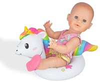 Heless set da bagno per bambole unicorno rosa-bianco per bambole 35-45cm-3