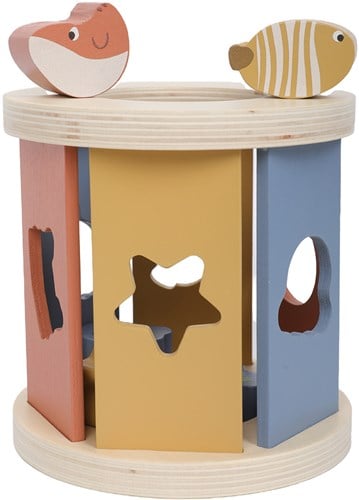 Atan Cubo di ordinamento in legno-2