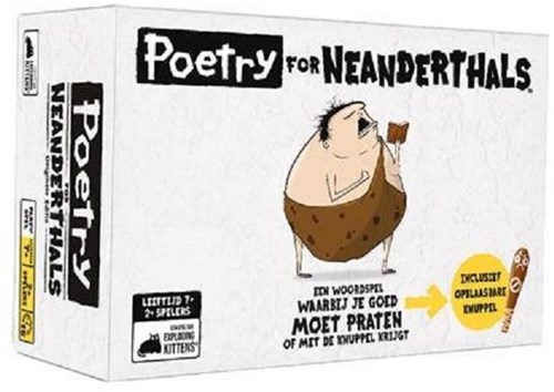 Asmodee gioco di carte Poetry for Neanderthals - gioco party per famiglie