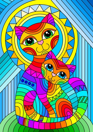 Enjoy Puzzle puzzle animali Inseparable Cat and Kitten - 1000 pezzi