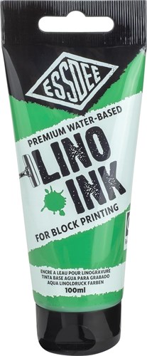 Essdee inchiostro lino verde foglia - inchiostro per stampa a blocchi 100ml bambini