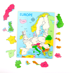 Bigjigs Puzzle a incastro Europa