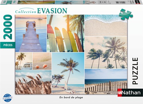 Nathan puzzle Evasion Collection - Beachfront - puzzle da 2000 pezzi-2