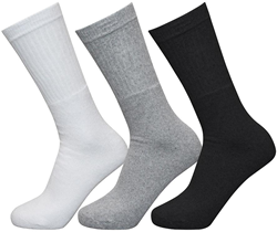 Exceptio calzini sportivi multi pack cotone nero-grigio-bianco 3 paia