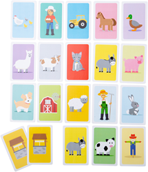 BigJigs Gioco di carte Snap - Gioco di memoria fattoria per bambini