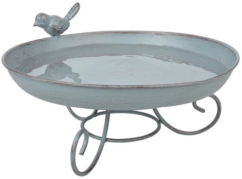 Esschert Design bagno per uccelli in metallo per giardino esterno