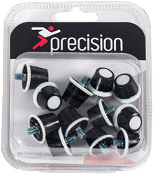 Precision Tacchetti Calcio Safety Nylon Set - Nero/Bianco - 12 pezzi