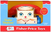 Telefono chiacchierone classico giocattolo retrò Fisher Price telefono per bambini