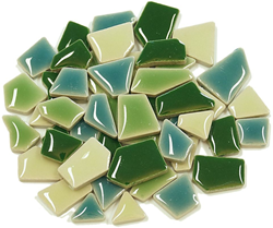 Colourful Mosaics pietre mosaico verdi mini mix 100 g creativo
