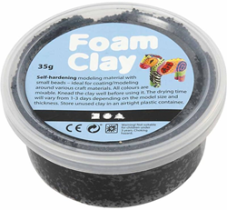 Foam Clay pasta modellabile nera 35 grammi - giocattolo creativo