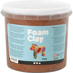Foam Clay pasta modellabile marrone 560g - argilla autoindurente per bambini