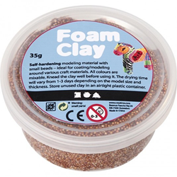 Foam Clay pasta modellabile marrone scuro 35g - argilla autoindurente