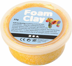 Foam Clay pasta modellabile gialla 35 grammi - argilla autoindurente