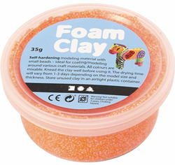 Foam Clay pasta modellabile arancione 35g - argilla autoindurente per bambini
