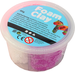 Foam Clay pasta modellabile set chiaro 4 colori - giocattolo creativo