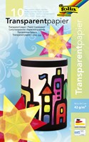 Folia carta trasparente set creativo - 10 colori - carta creativa