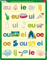 Larsen puzzle - Alfabetizzazione iniziale 3 - giocattolo educativo - 15 pezzi