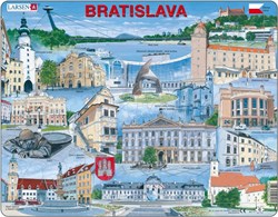 Larsen puzzle souvenir Bratislava - giocattolo educativo 65 pezzi